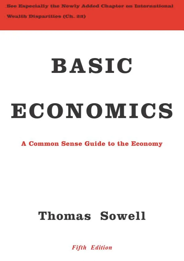 Basic Economics by Thomas Sowell, book cover