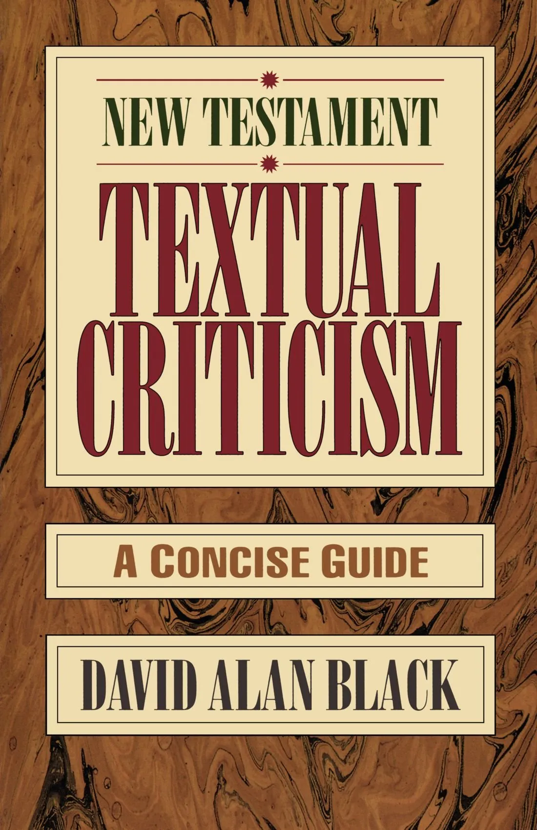 New Testament Textual Criticism by D. A. Black, book cover