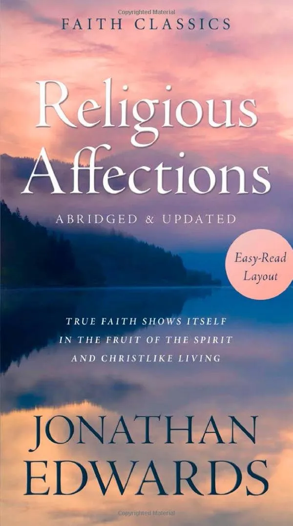 Religious Affections by J. Edwards, book cover