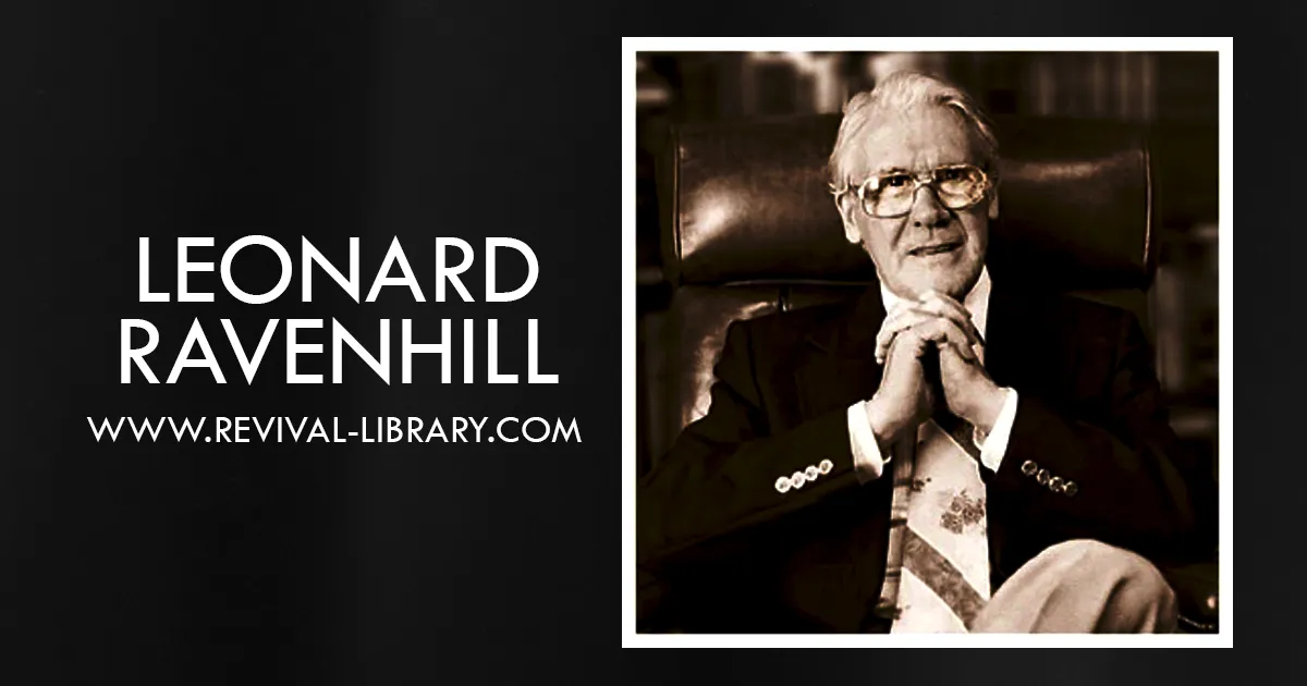 Portrait of English evangelist Leonard Ravenhill, author of Why Revival Tarries